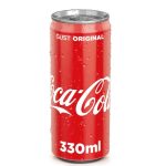 Coca-Cola 330ml, bautura carbogazoasa delicioasa si racoritoare, creata pentru prima data in anul 1886, cu un gust unic. Fericirea, intr-o sticla!  Creata pentru a o imparti cu cei dragi.