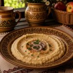 Savurează gustul autentic al fasolei bătute, un preparat tradițional românesc cu textură fină și cremoasă. Consistentă și savuroasă, este alegerea potrivită pentru un mic dejun tradițional, un aperitiv sau o gustare inspirată din bucătăria românească.