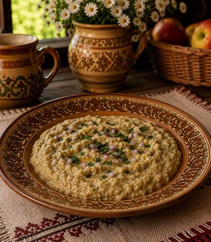 Savurează gustul autentic al salatei de vinete, un preparat îndrăgit din bucătăria românească. Fină, cremoasă și plină de savoare, salata de vinete este o alegere excelentă pentru un aperitiv tradițional sau o gustare ușoară.