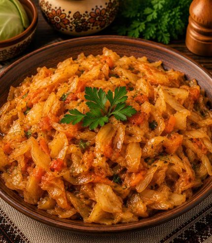 Varza călită este o garnitură tradițională, gustoasă și aromată, perfectă pentru a completa preparatele principale din meniul Hanului La Barieră. Gătită până capătă o textură fragedă și o aromă bogată, varza călită se potrivește de minune alături de preparate din carne și specialități cu specific românesc.